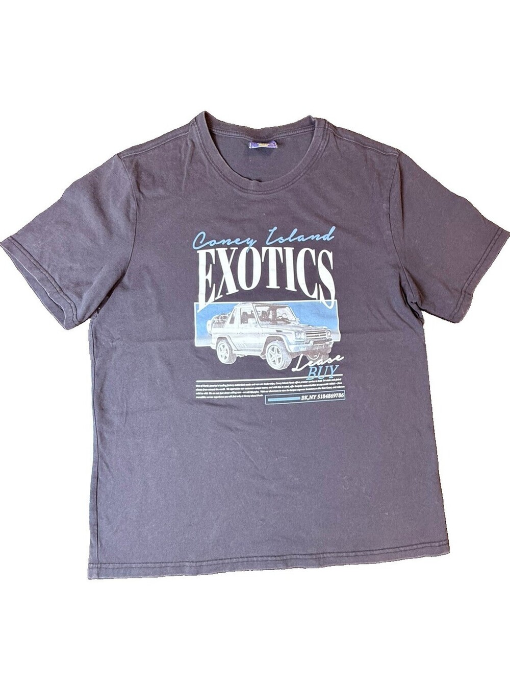 Coney Island Picnic Exotics Car Graphic T-Shirt size L